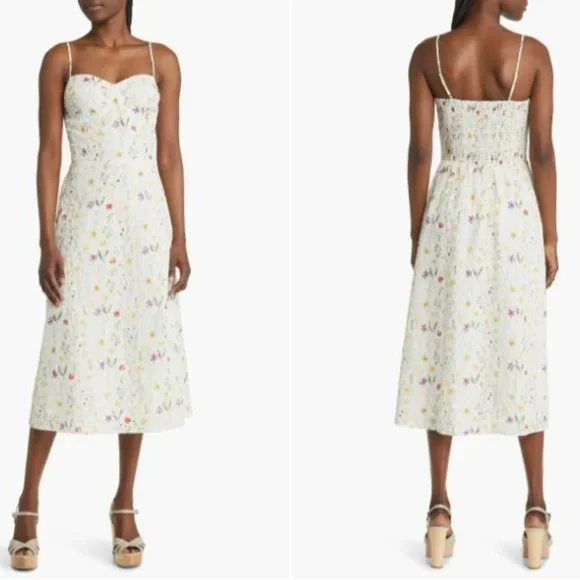 Nordstrom Dresses Eyelet Embroidered Midi Dress Poshmark